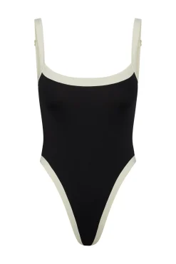 Monday Swimwear Barcelona One Piece - Black/Ivory^ One Pieces